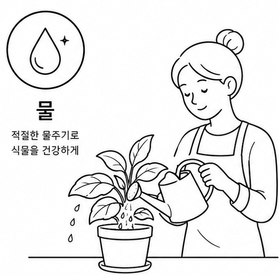 물 일러스트레이션